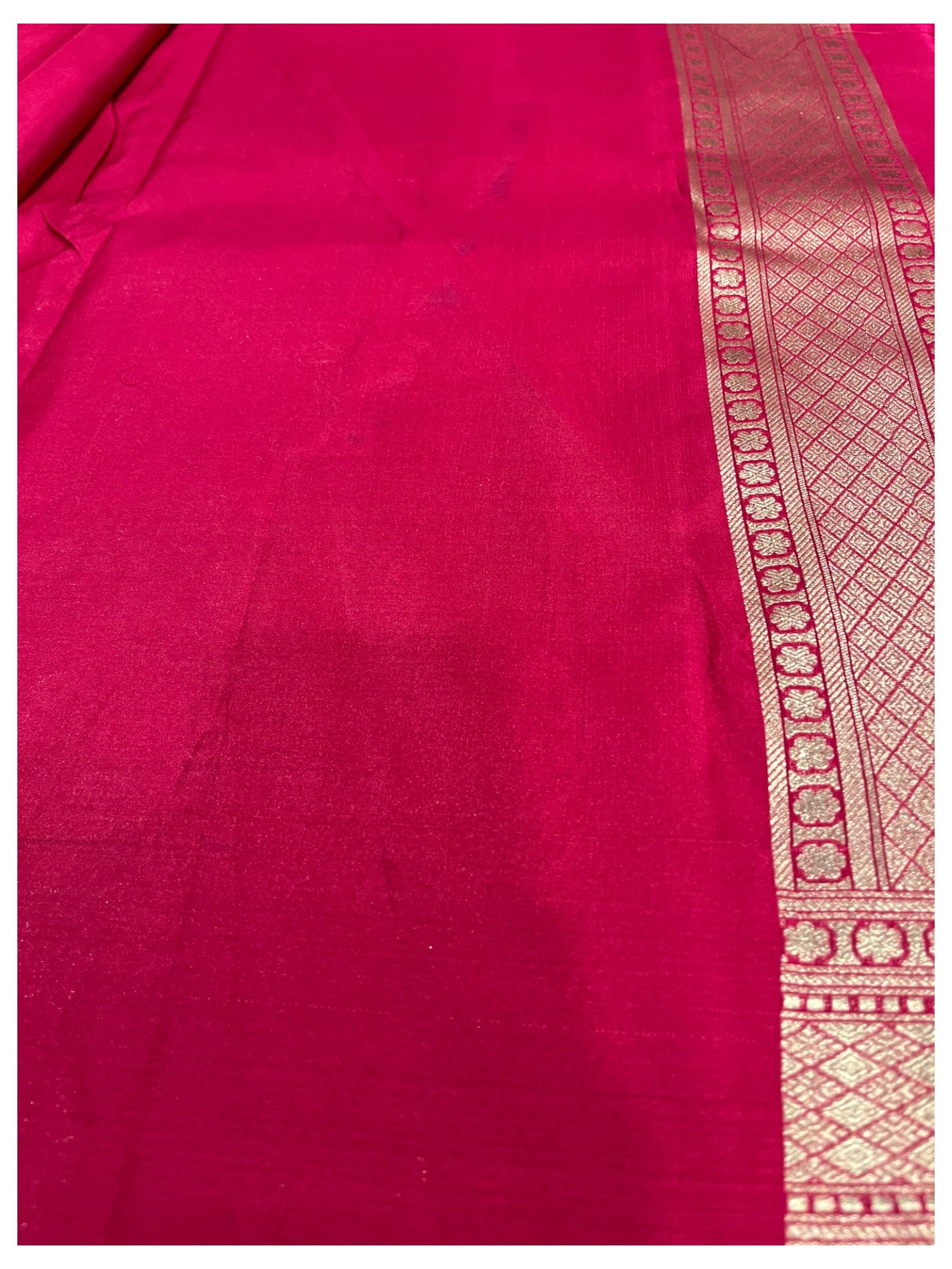 Southloom Banarasi Silk Saree with Woven Work on Body and Borders