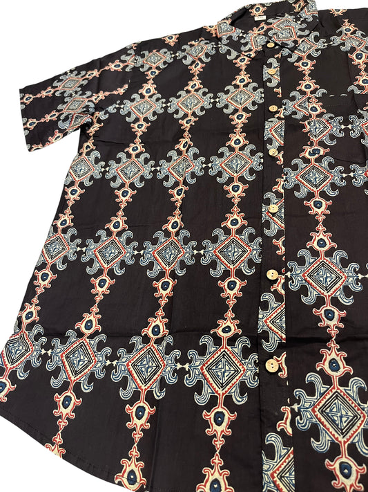 Southloom Jaipur Pure Cotton Printed Shirt For Men (4XL)