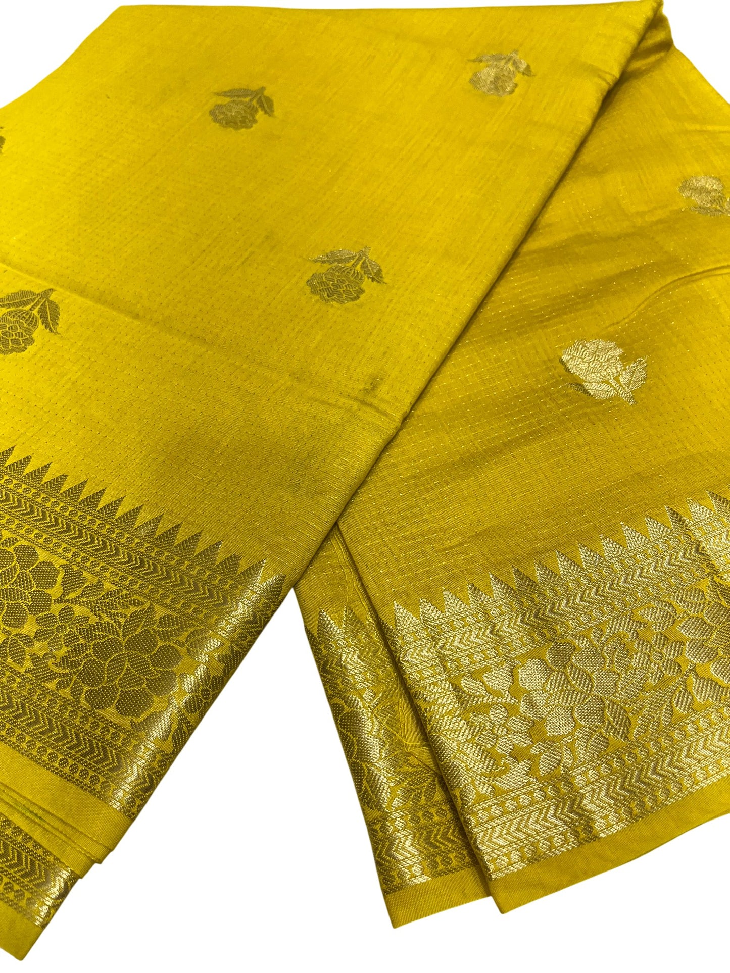 Southloom Georgete Banarasi Silk Saree with Woven Work on Body and Borders