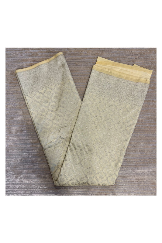Southloom Banarasi Silk Saree with Woven Work in Beige