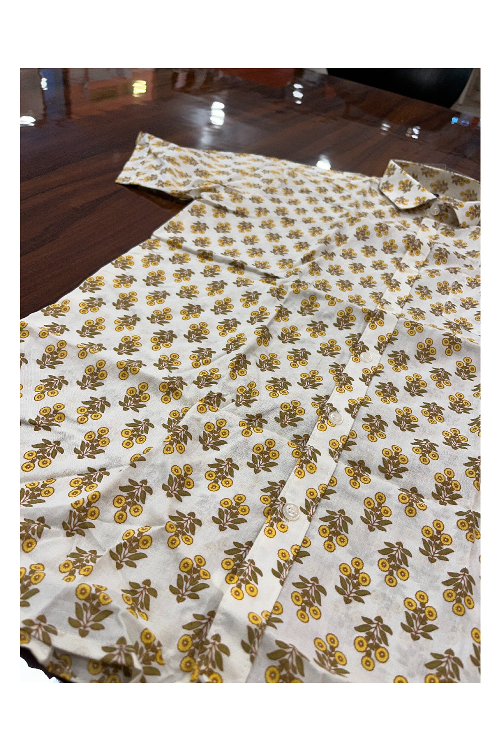 Southloom Jaipur Pure Cotton Printed Shirt For Men (3XL)