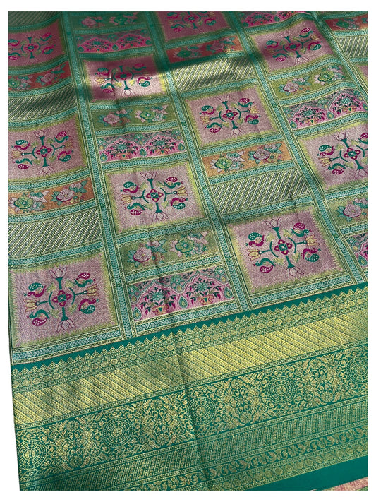 Southloom Semi Silk Saree with Woven Work on Body and Borders