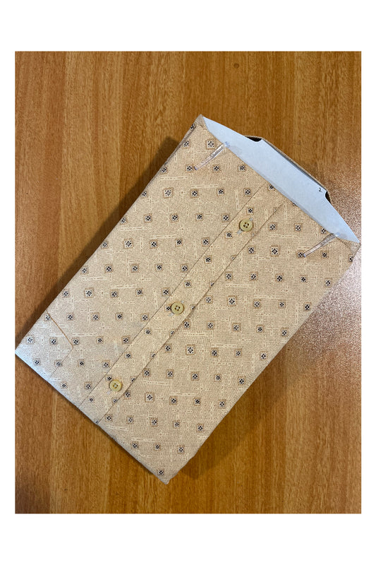 Pure Cotton Yellow Printed Shirt (46 FS)