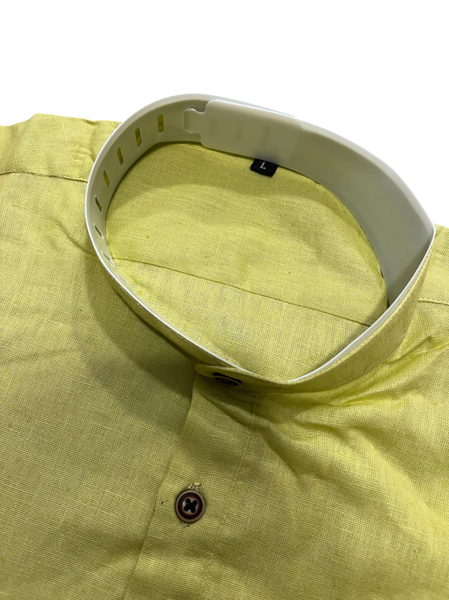 Southloom Yellow Short Cotton Kurta Shirt for Men