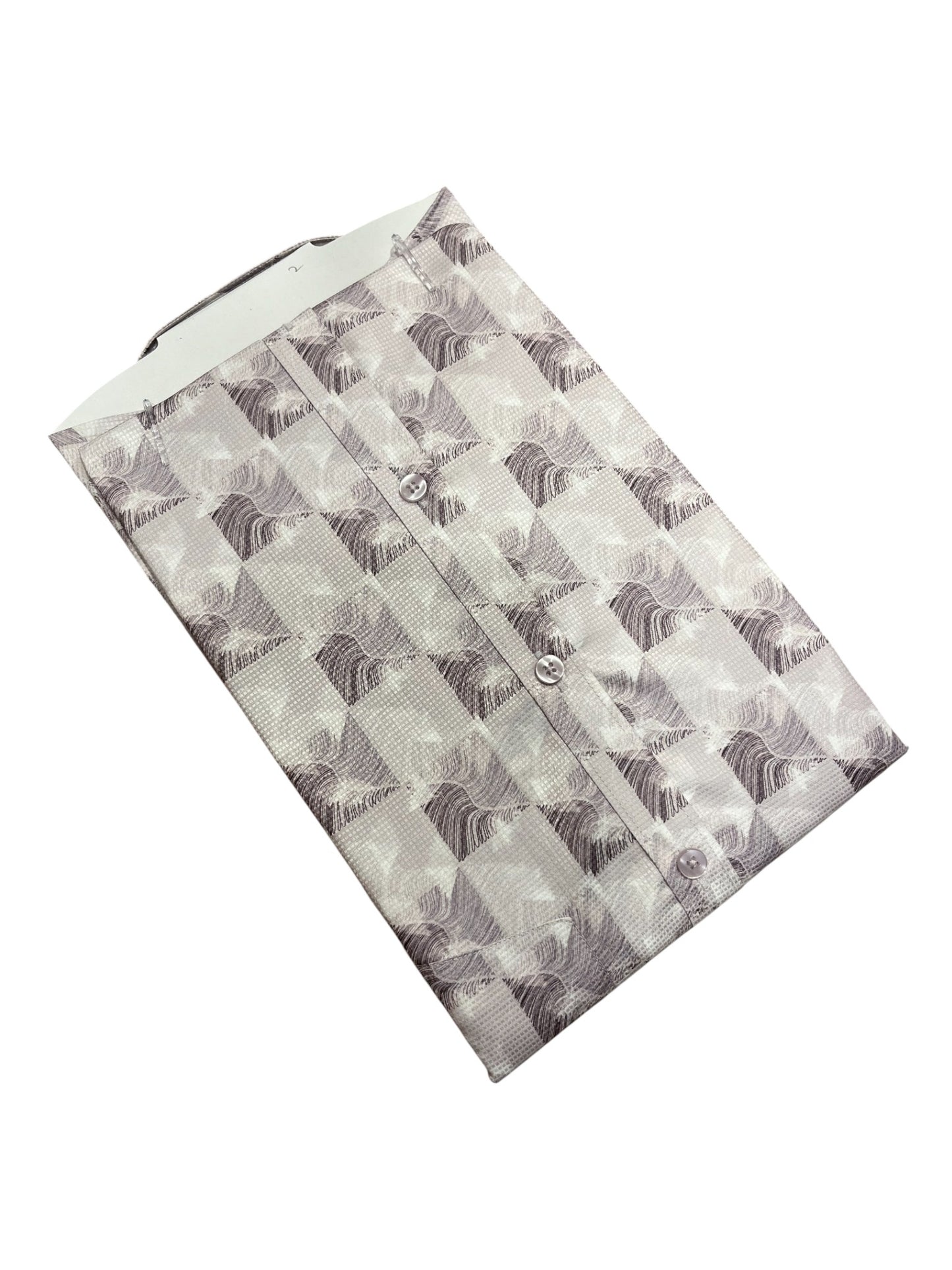 Southloom Pure Cotton Brown Printed Shirt (XL HS)