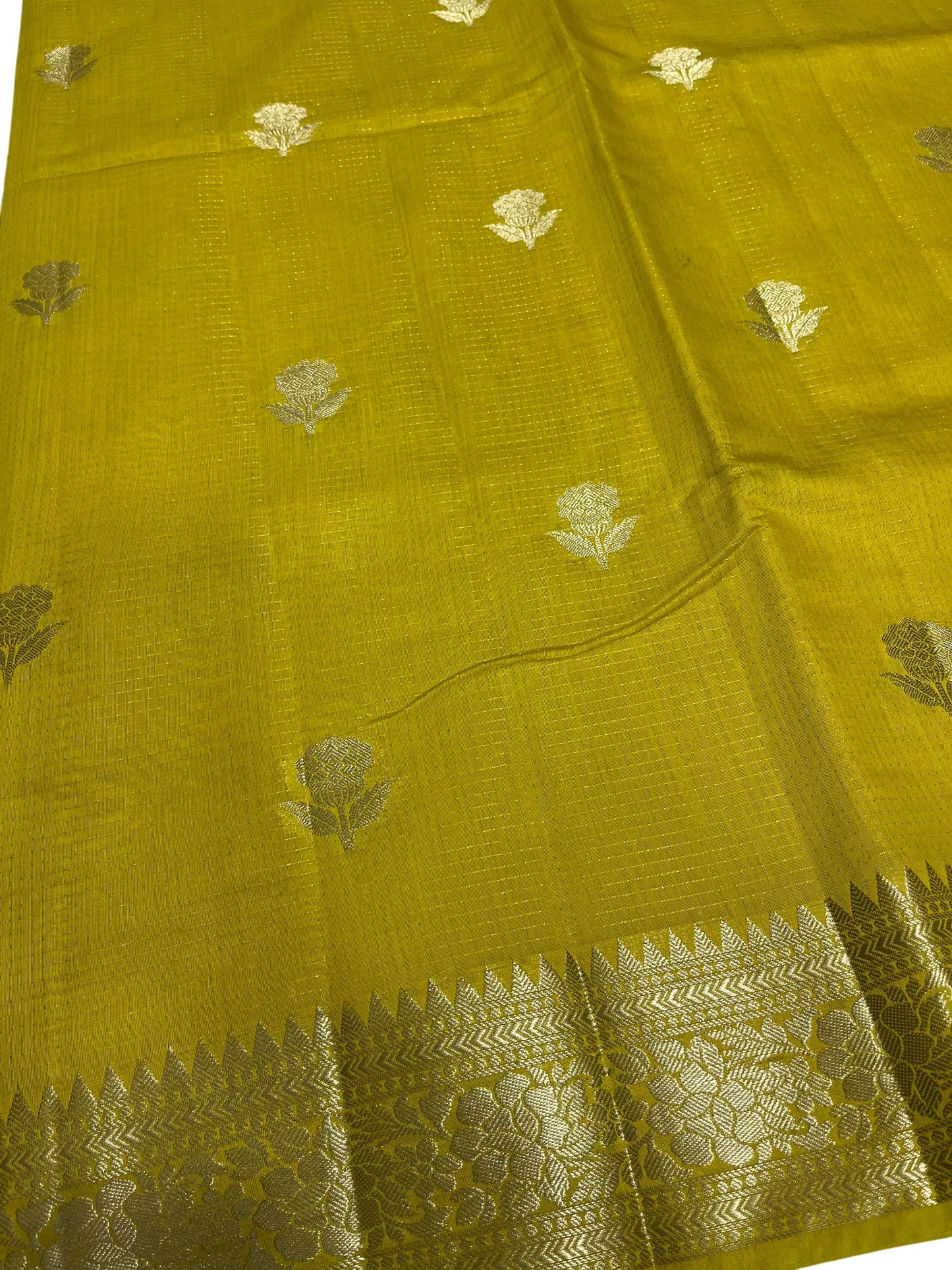 Southloom Georgete Banarasi Silk Saree with Woven Work on Body and Borders