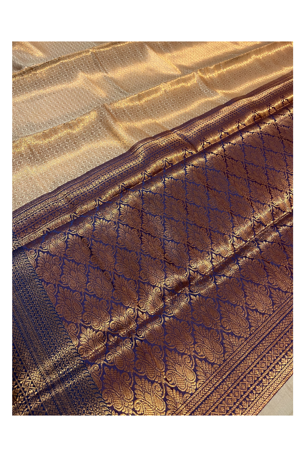 Southloom Premium Semi Silk Zari Work Brocade Saree in Bridal with Matching Pallu