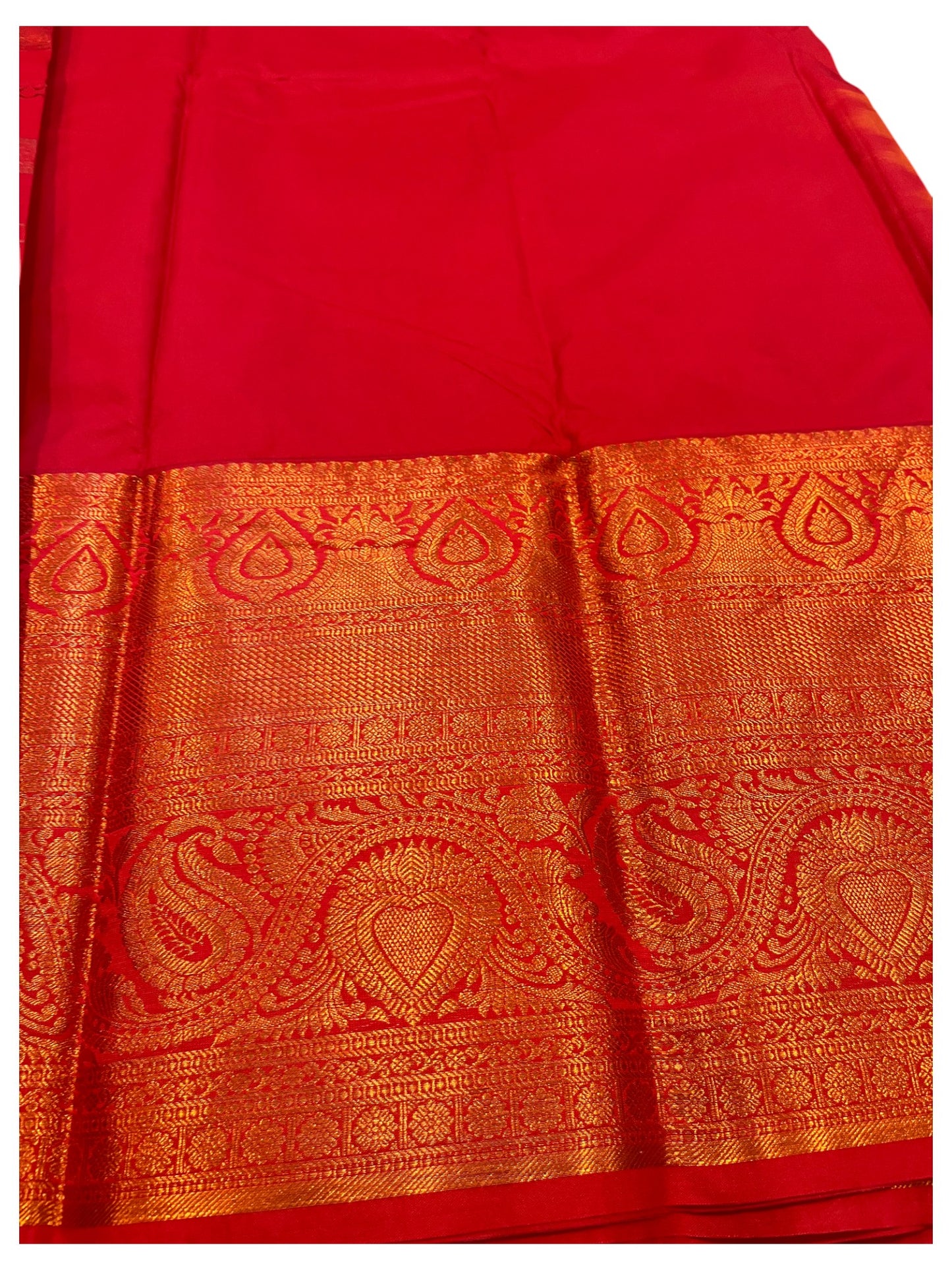 Southloom Banarasi Semi Silk Saree with Woven Work on Body(Green)
