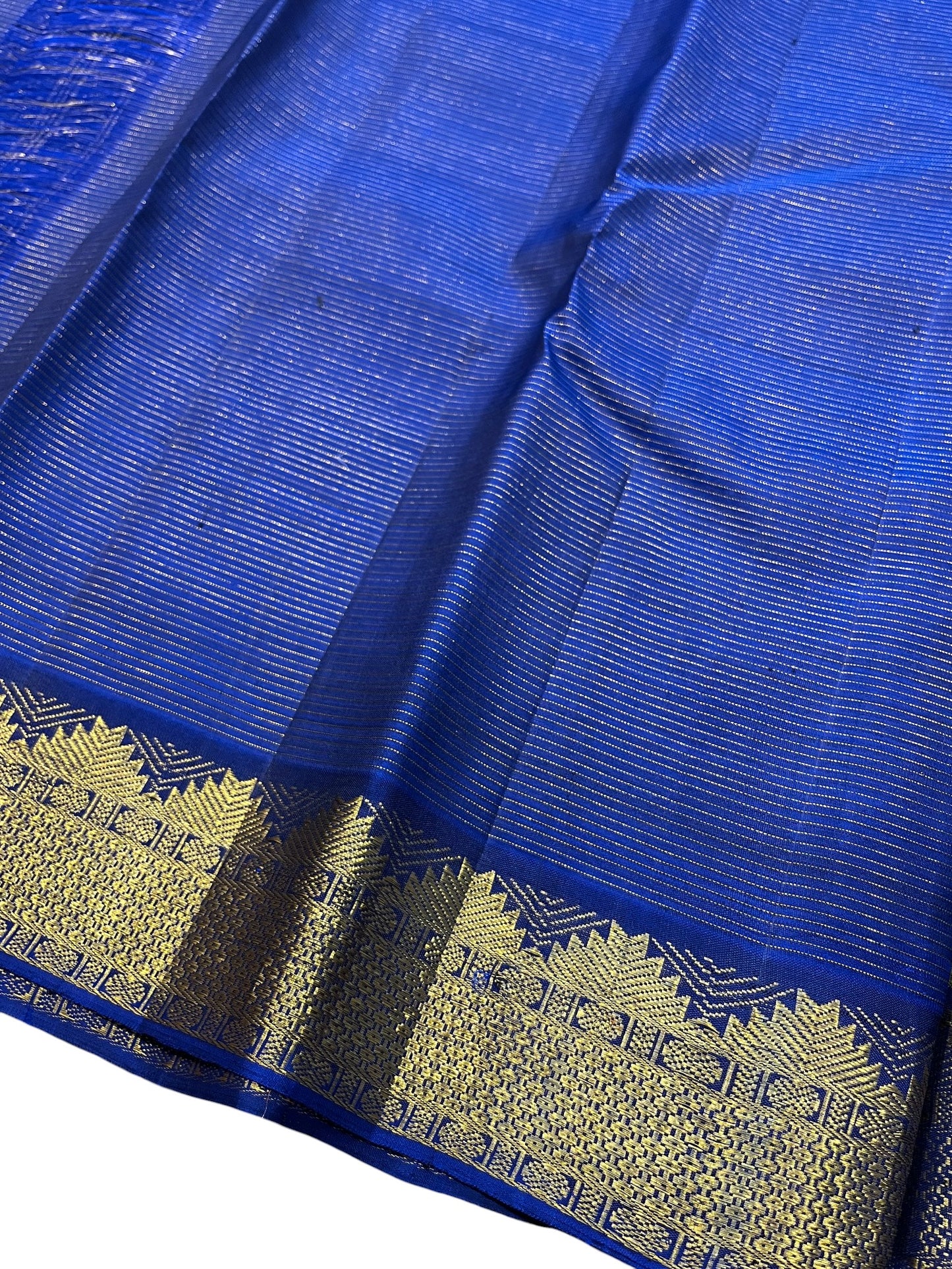 Southloom Premium Bridal Handloom Kanchipuram Silk Saree With Korvai Works (Green)