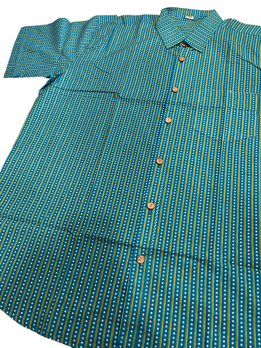 Southloom Jaipur Pure Cotton Printed Shirt For Men (4XL)