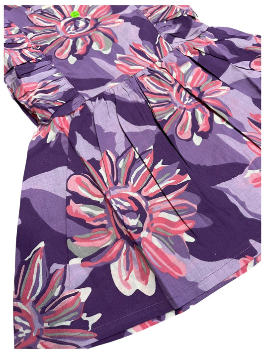 Southloom Pure Cotton Jaipur Printed Frocks for Girls (Age 1-2)