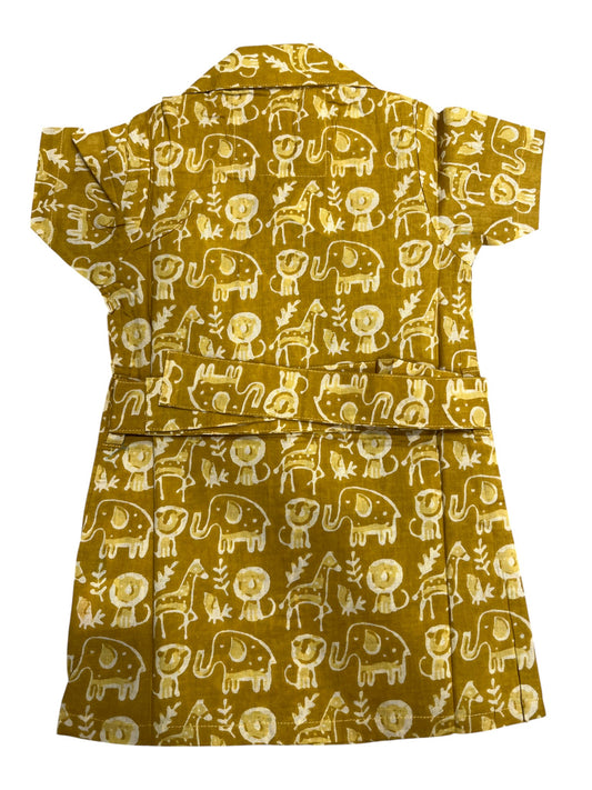 Southloom Pure Cotton Jaipur Printed Frocks for Girls (Age 1-2)