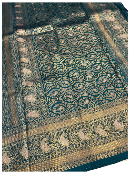Southloom Semi Silk Saree with Woven Work on Body and Borders