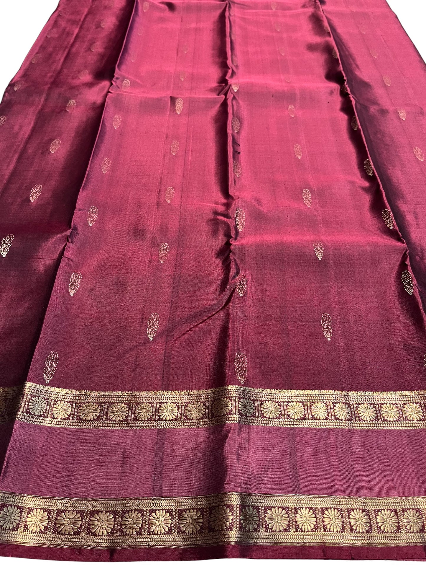 Southloom Pure Handloom Bridal Kanchipuram Silk Saree with Korvai Work