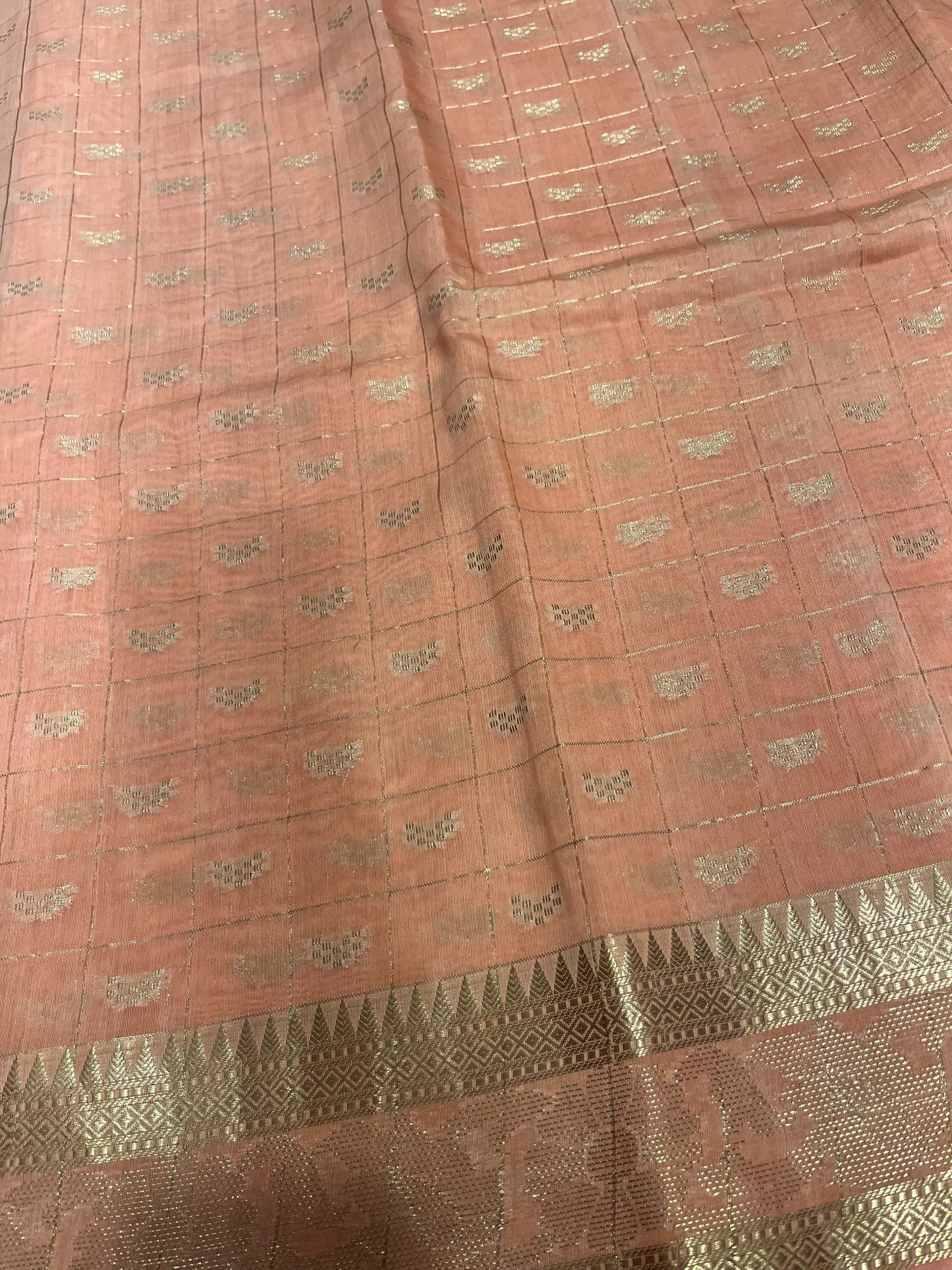 Southloom Georgete Banarasi Silk Saree with Woven Work on Body and Borders