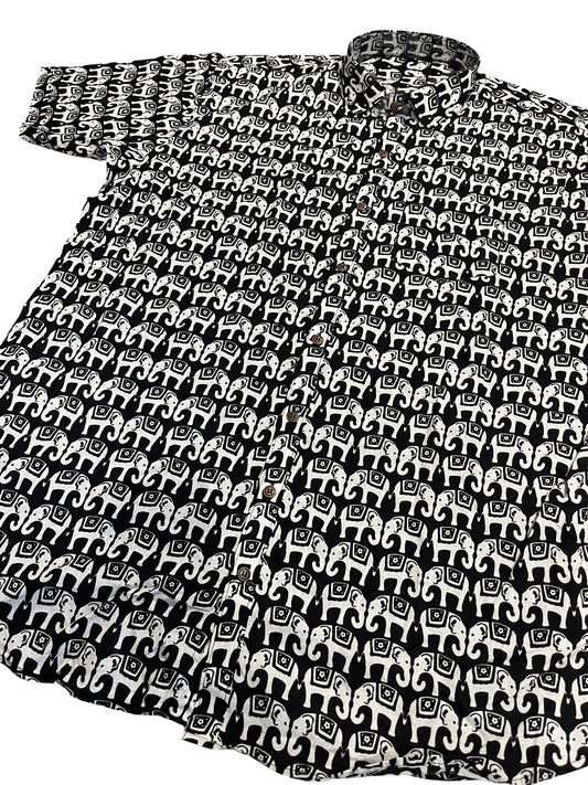 Southloom Jaipur Pure Cotton Printed Shirt For Men (5XL)