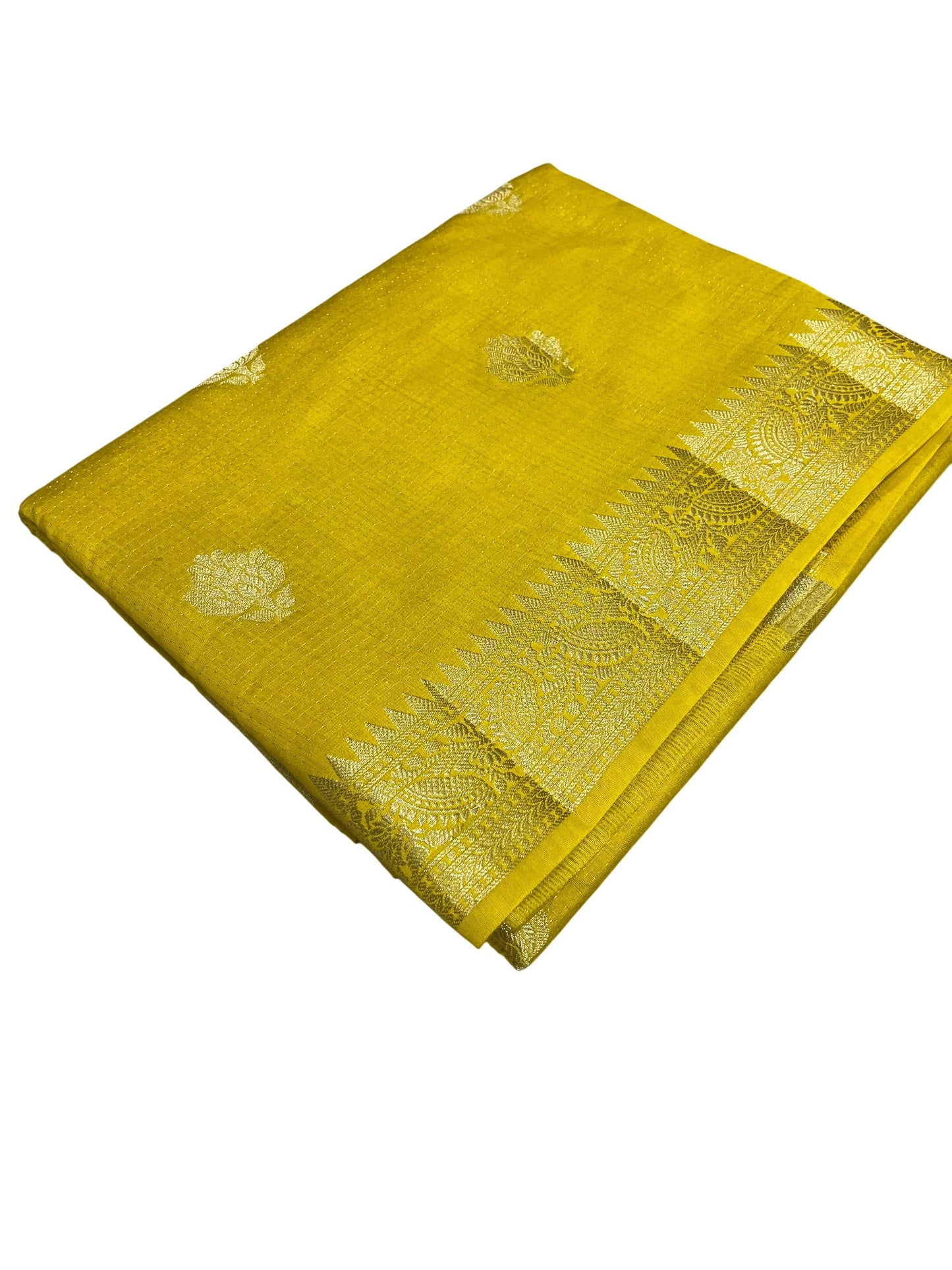 Southloom Georgete Banarasi Silk Saree with Woven Work on Body and Borders