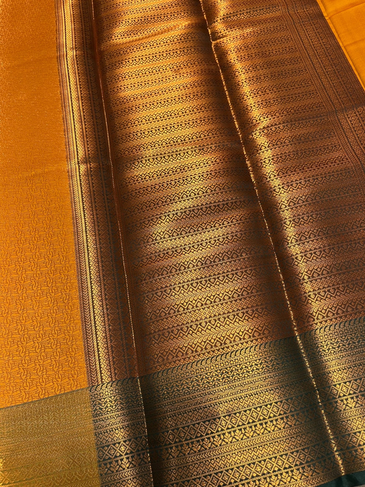 Southloom Premium Semi Silk Zari Work Brocade Saree in Bridal Yellow with Matching Pallu