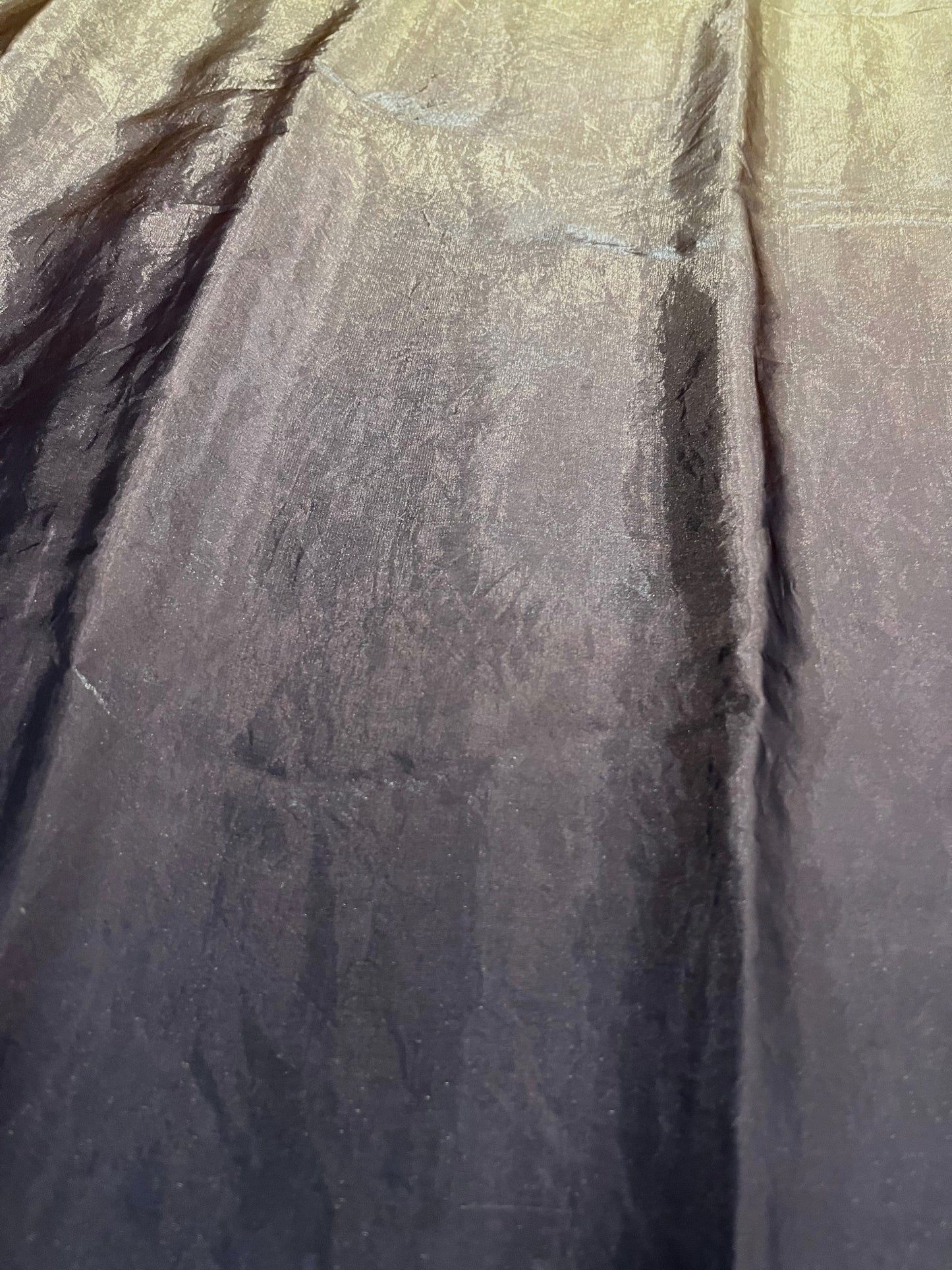 Southloom Tissue Crushed Organza Saree Brown