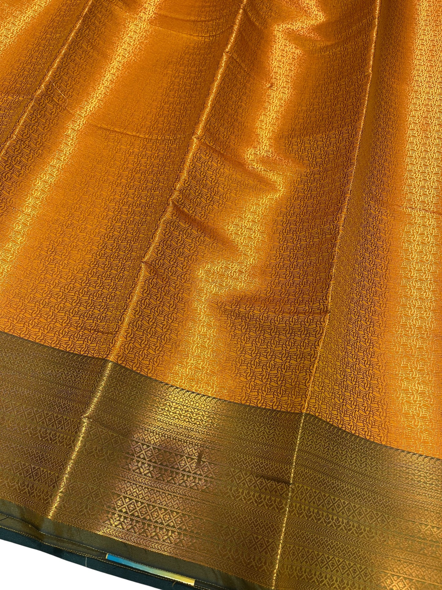 Southloom Premium Semi Silk Zari Work Brocade Saree in Bridal Yellow with Matching Pallu