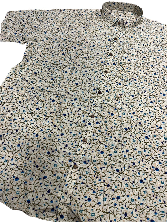 Southloom Jaipur Pure Cotton Printed Shirt For Men (5XL)