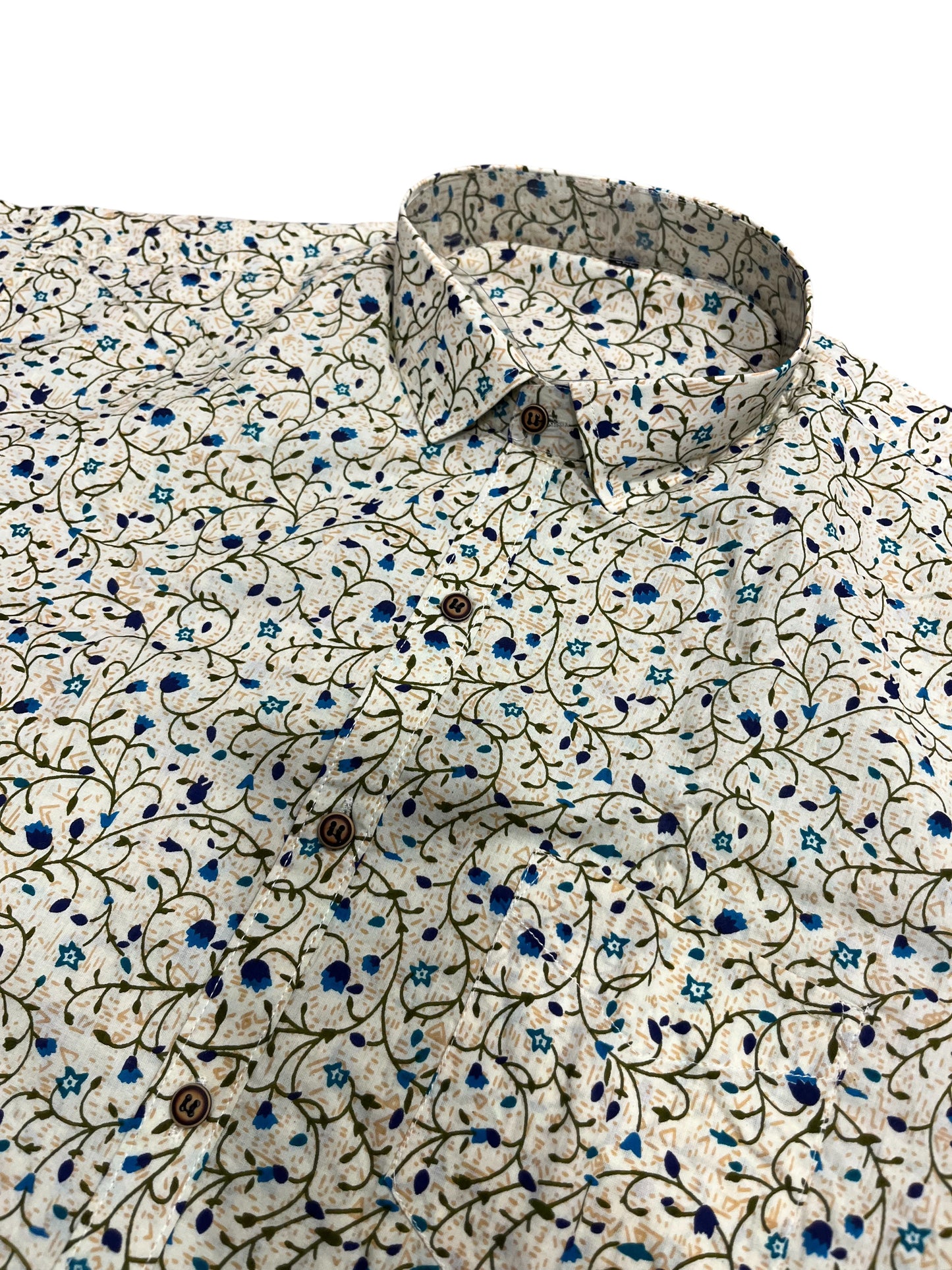 Southloom Jaipur Pure Cotton Printed Shirt For Men (5XL)