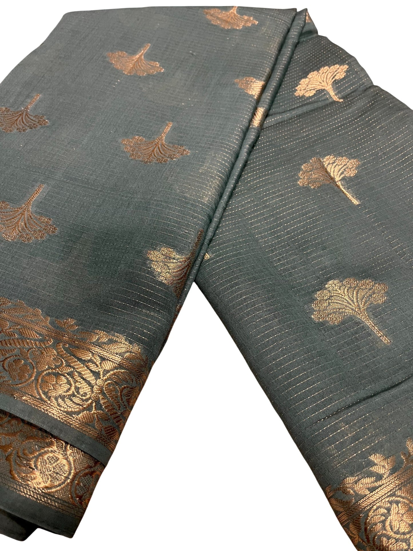Southloom Georgete Banarasi Silk Saree with Woven Work on Body and Borders