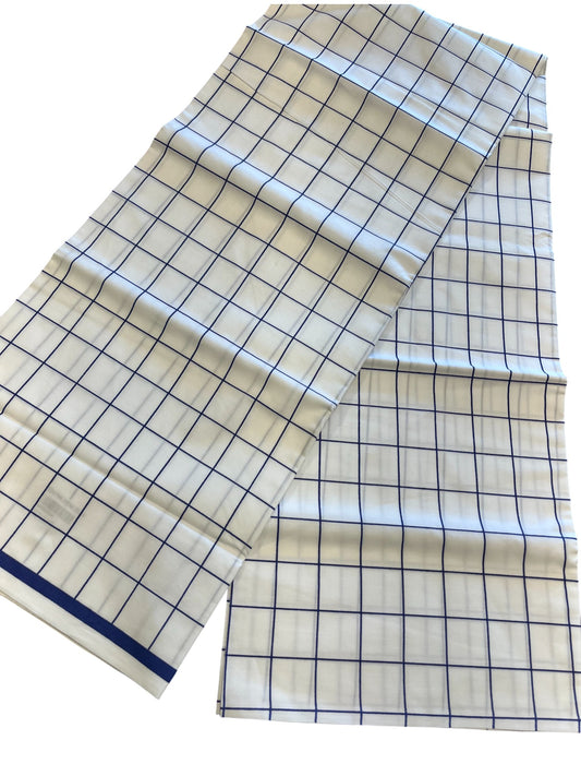 Southloom Off White Single Mundu With Check Design / Otta Mundu / Lungi (South Indian Kerala Dhoti) (Copy)