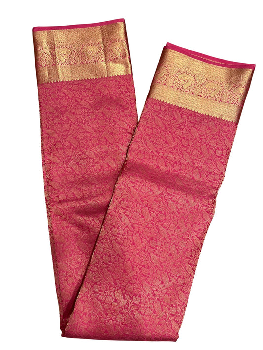 Southloom Pure Handloom Bridal Kanchipuram Silk Saree with Korvai Work