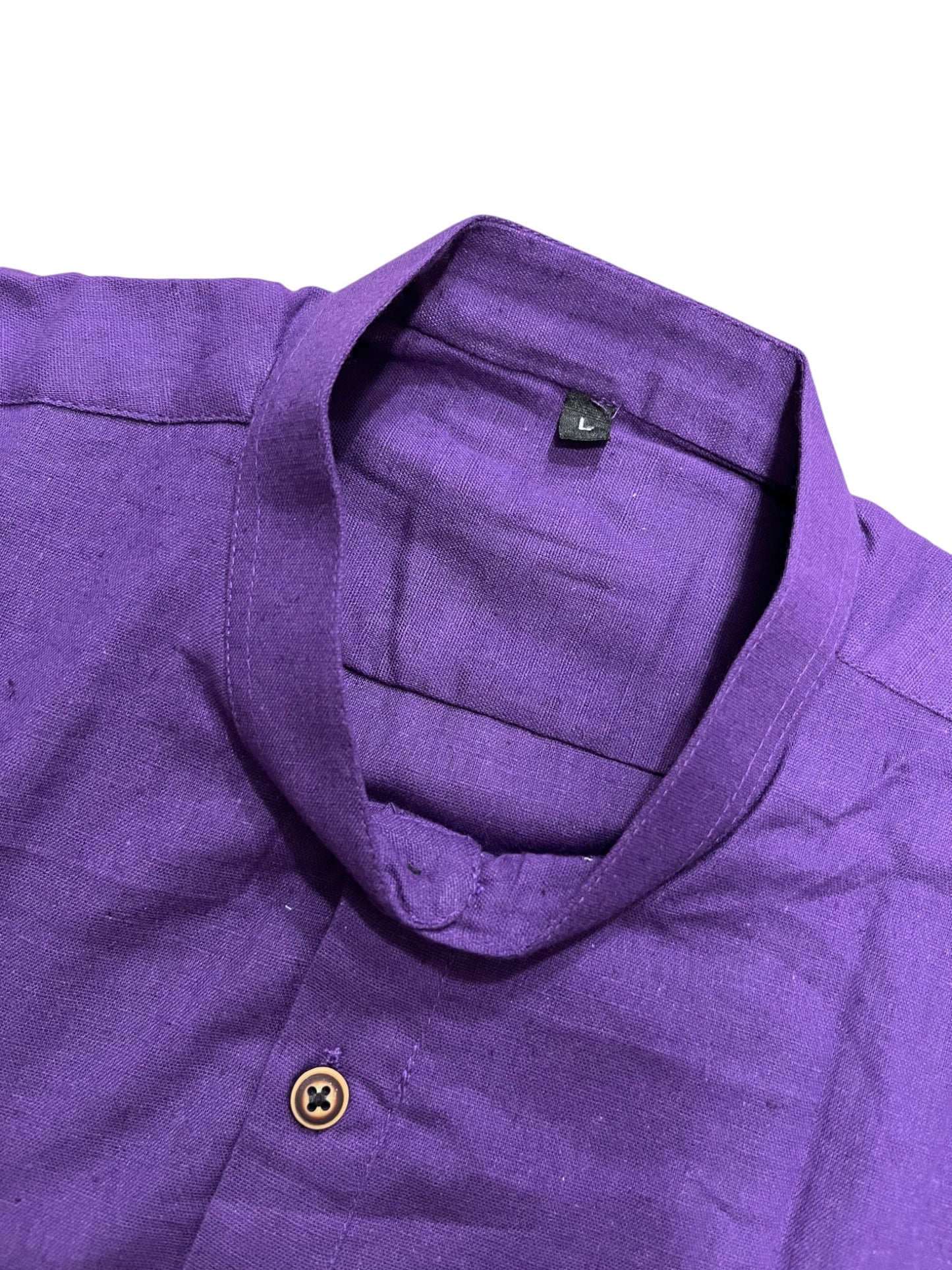 Southloom Violet Short Cotton Kurta Shirt for Men