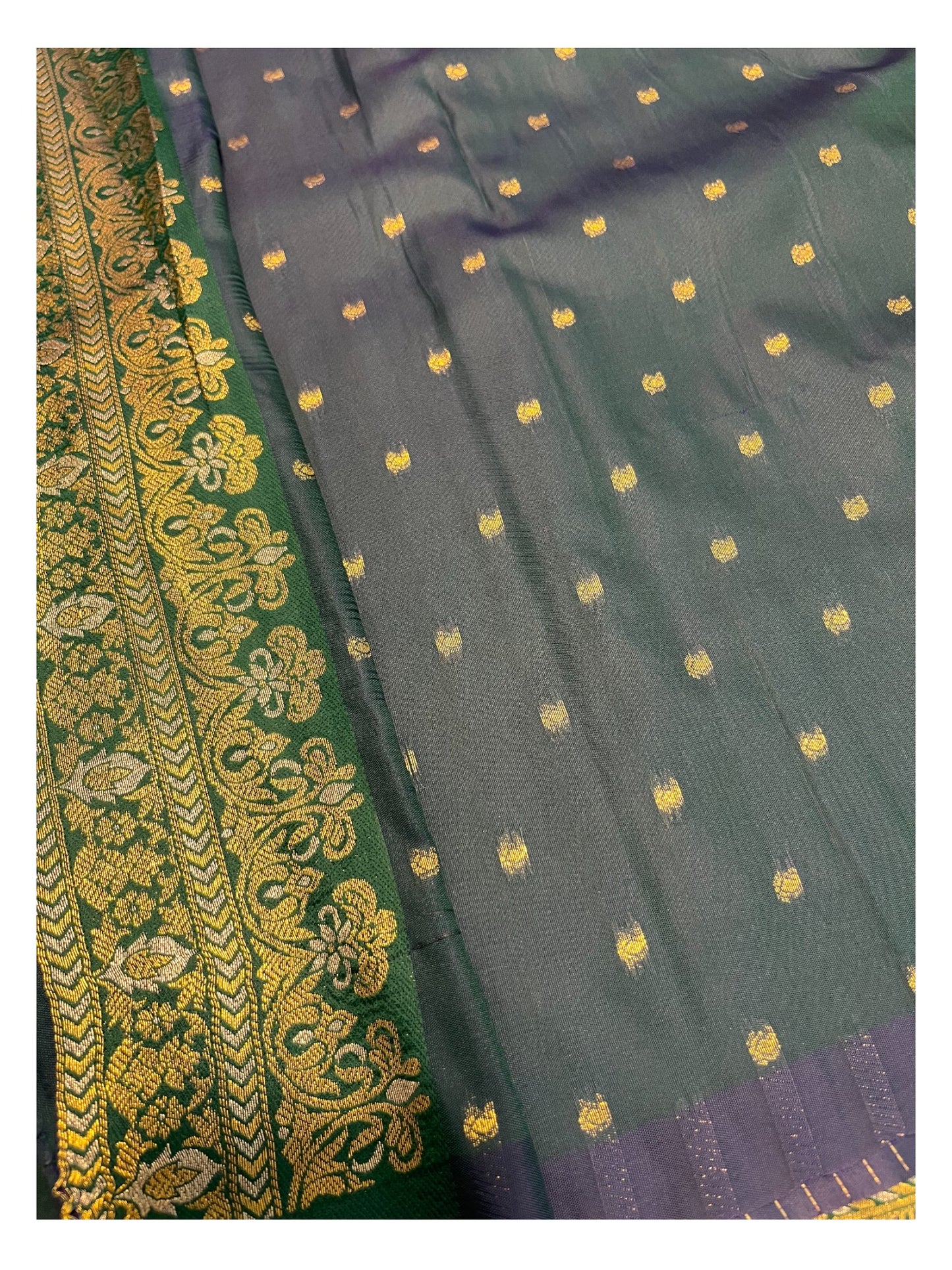 Southloom Semi Silk Saree with Woven Work on Body and Borders