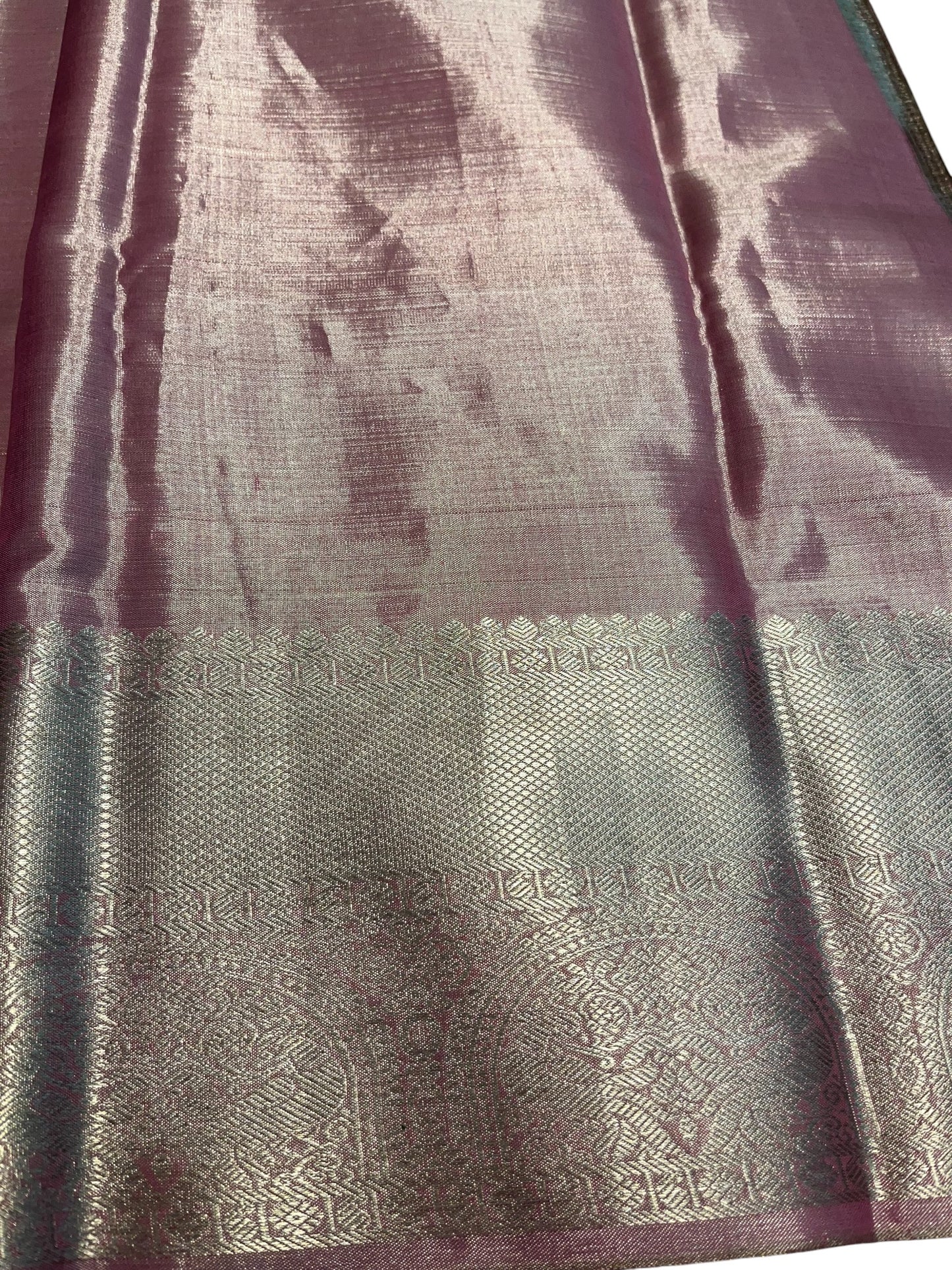 Southloom Premium Handloom Bridal Kanchipuram Silk Saree with Korvai Work (Pink)