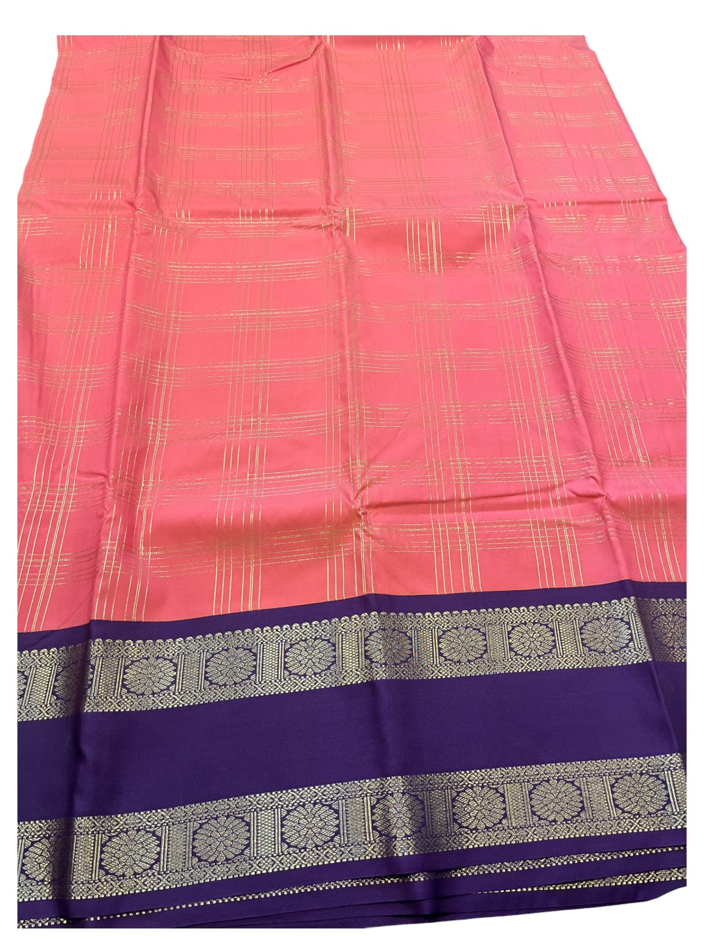 Southloom Banarasi Semi Silk Saree with Woven Work on Body(Pink)