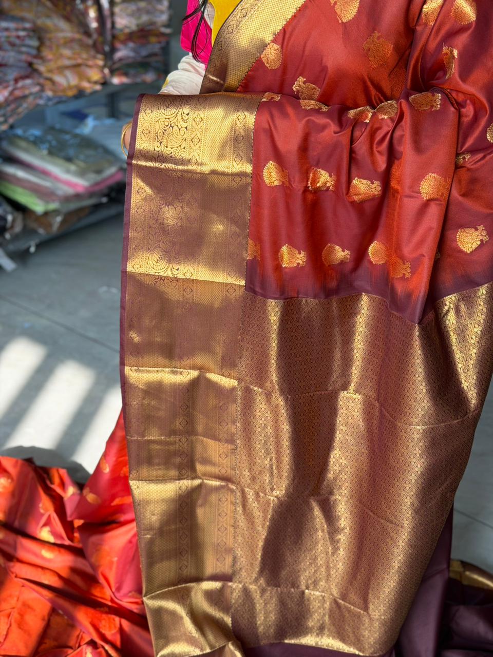 Burnt Orange Saree SLORANGE