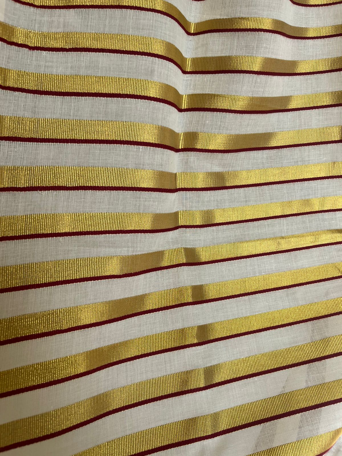 Kerala Cotton Maroon Puliyilakara Saree SL151