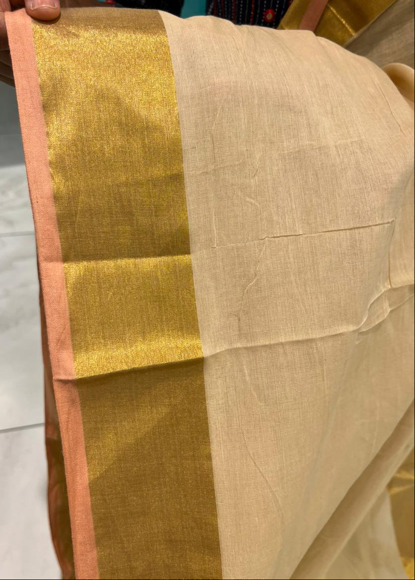 Kerala Mul Cotton Soft Fabric Saree SL215