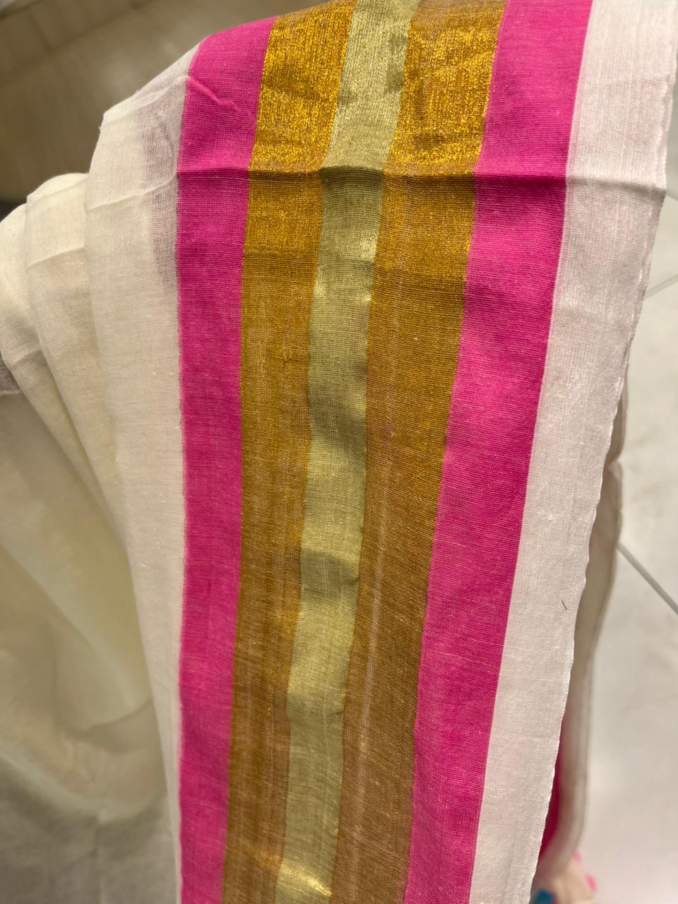 Kerala Mul Cotton Soft Fabric Saree SL215