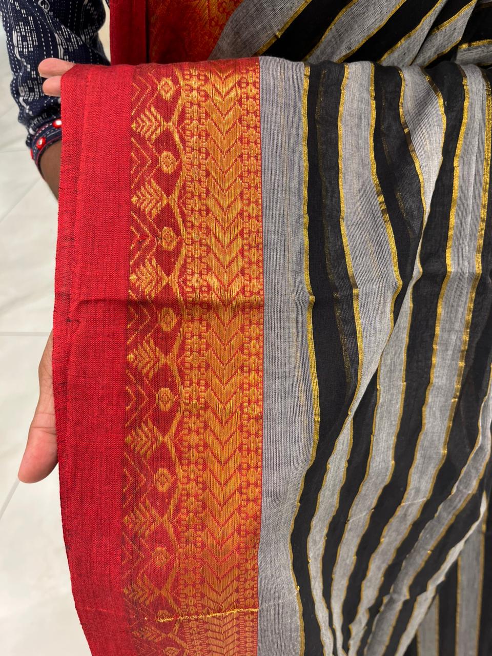 Kerala Mul Cotton Soft Fabric Saree With Kanchi Border SL215