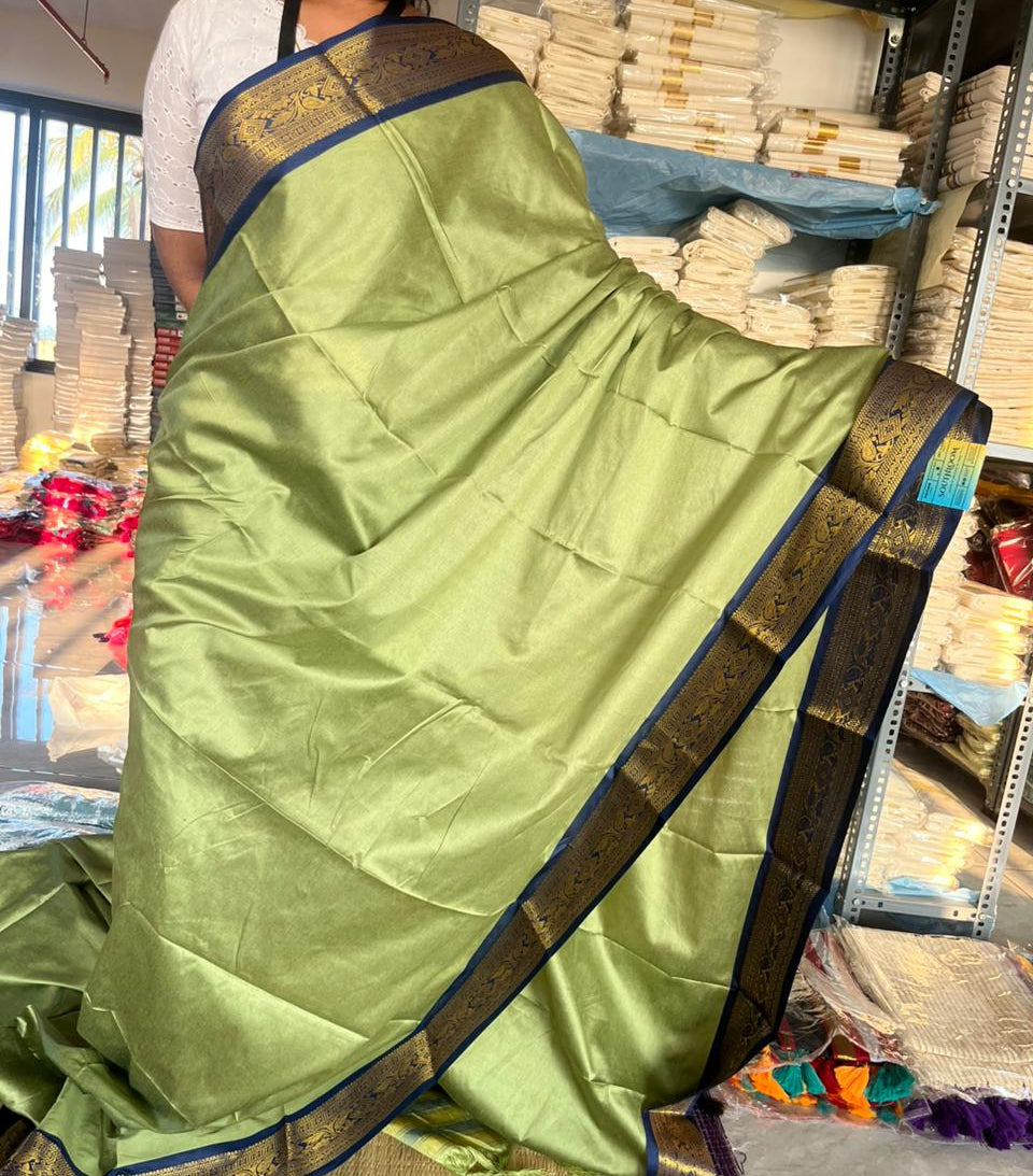 Semi Silk Zari Woven Border Saree SL173
