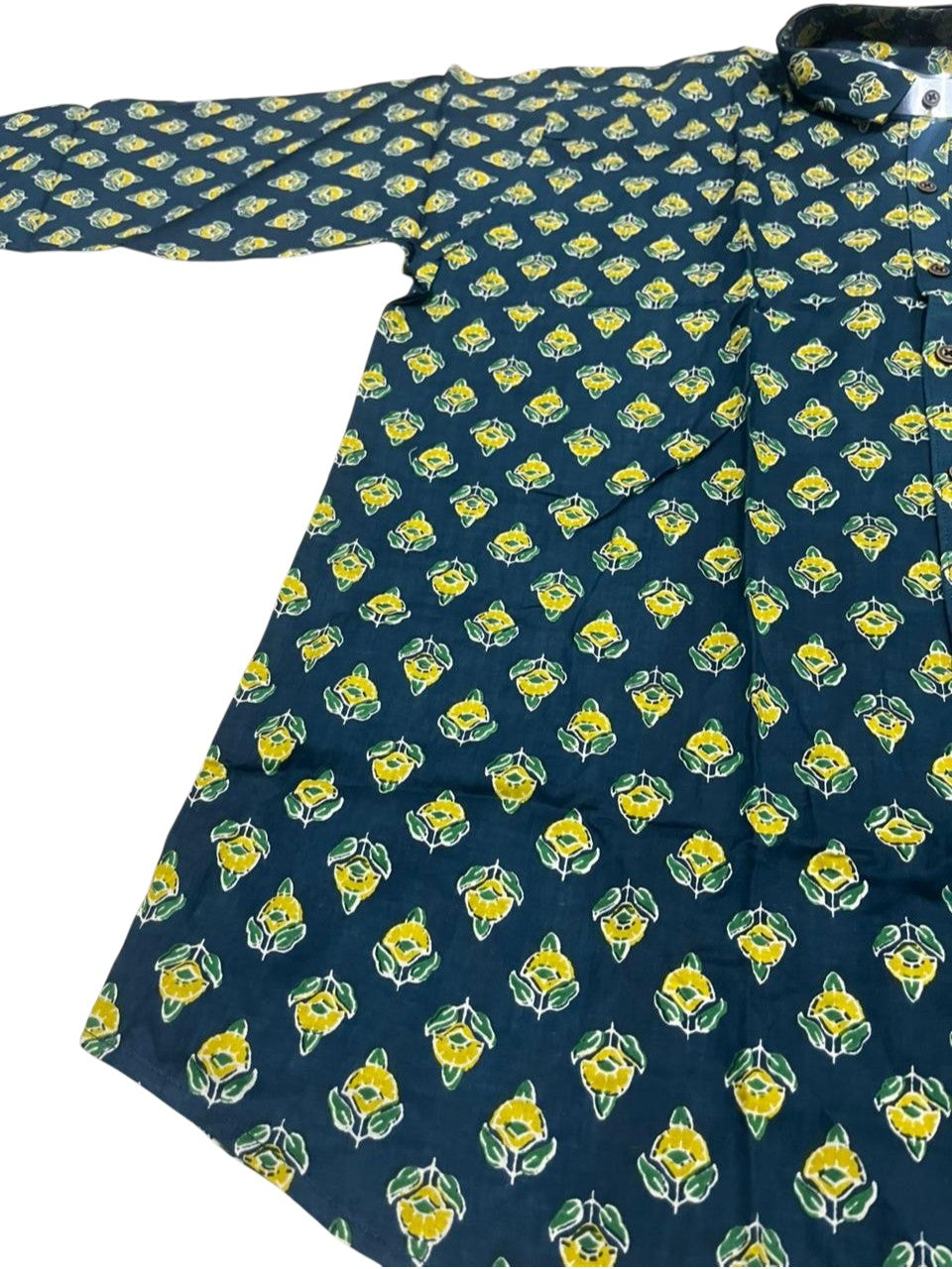 Southloom Jaipur Pure Cotton Block Printed Shirt for Men in Full Sleeve