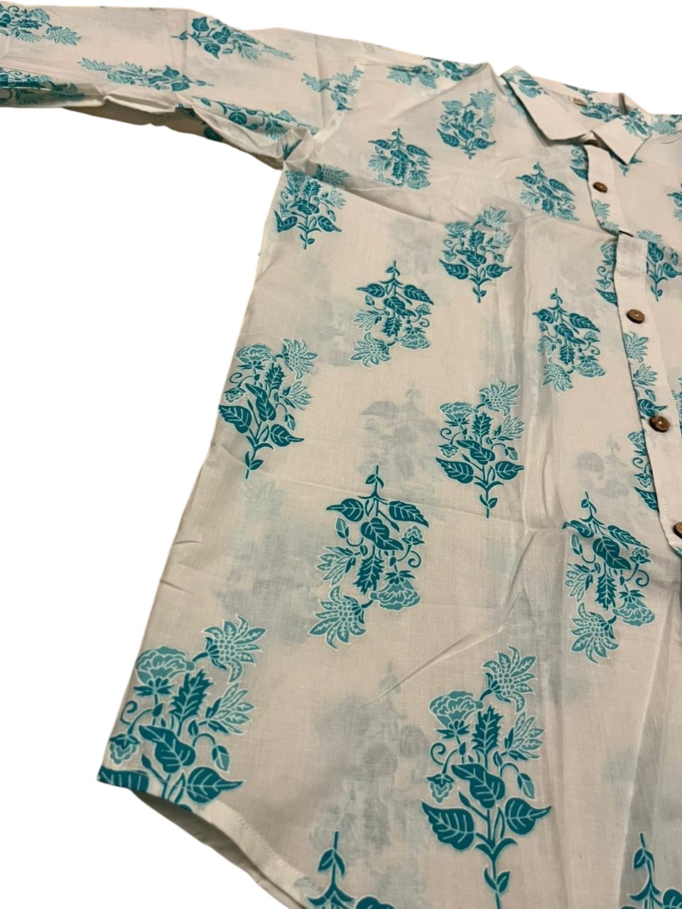 Southloom Jaipur Pure Cotton Block Printed Shirt for Men in Full Sleeve