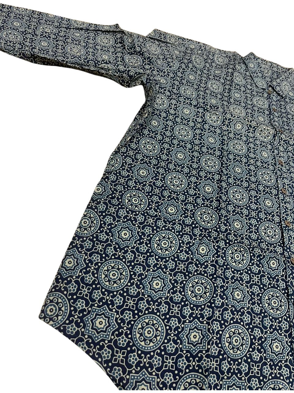 Southloom Jaipur Pure Cotton Block Printed Shirt for Men in Full Sleeve