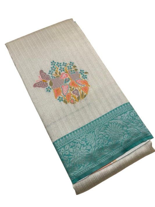 Southloom Kerala Tissue Silk With Butta Work On the Body
