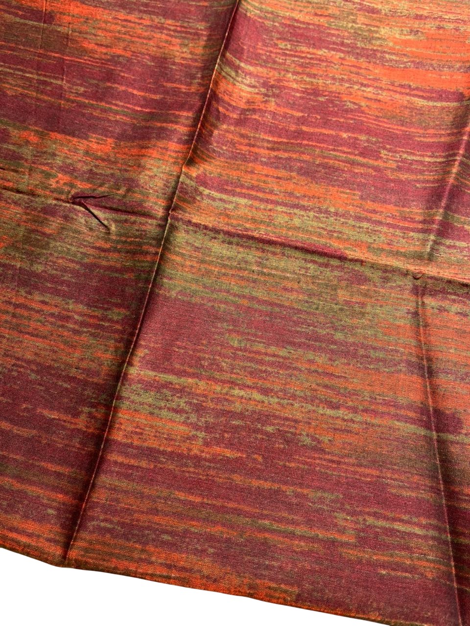 Southloom Muslin Cotton Saree With Floral Prints on the Body and Borders
