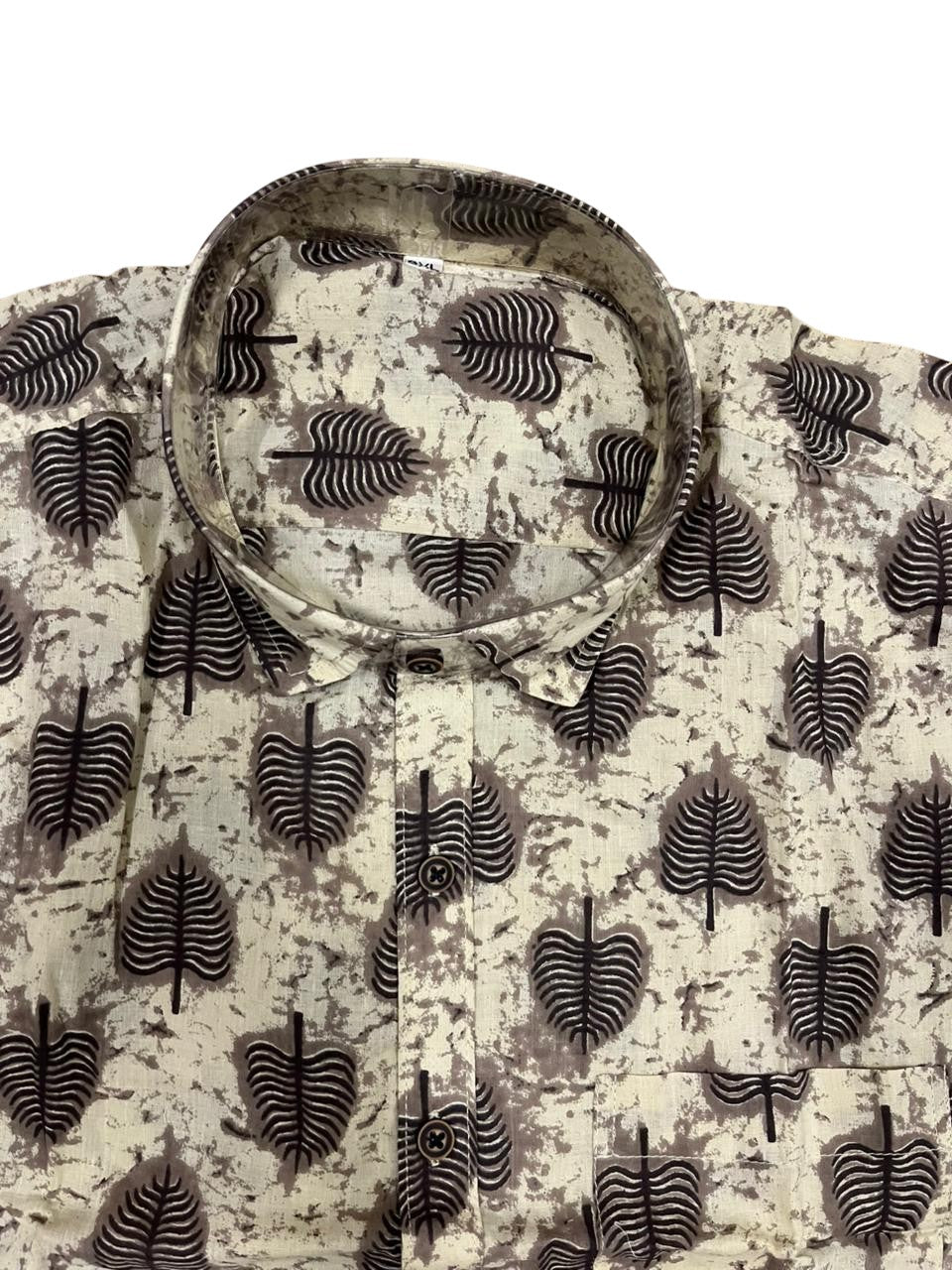 Southloom Jaipur Pure Cotton Block Printed Shirt for Men in Full Sleeve