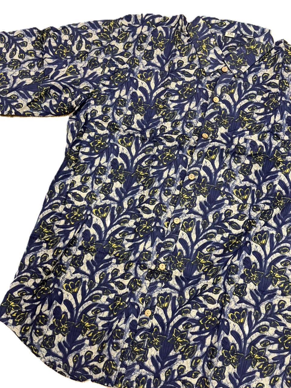 Southloom Jaipur Pure Cotton Block Printed Shirt for Men in Full Sleeve