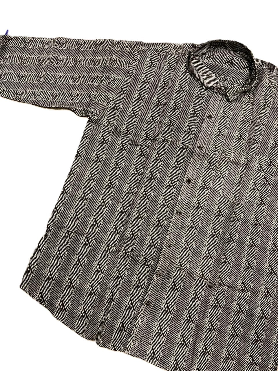 Southloom Jaipur Pure Cotton Block Printed Shirt for Men in Full Sleeve