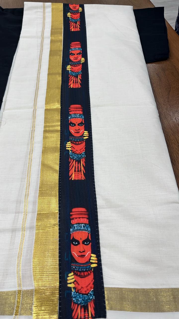 Cotton Silk Printed Men's Combo HS (Shirt + Mund ) SL343