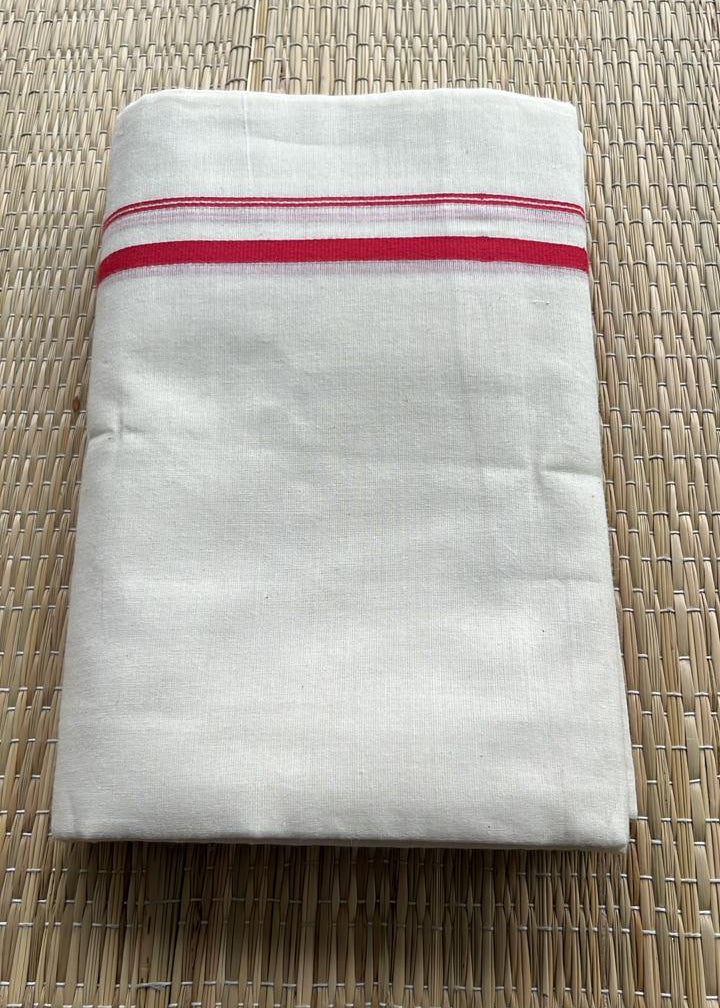 Southloom Puliyilakkara Set Mundu (Pink) 2.80 mtrs SL136