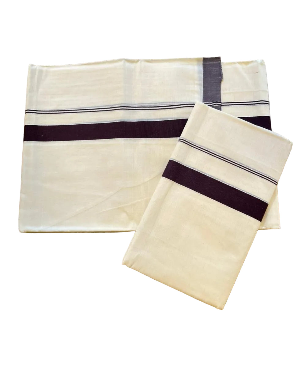 Kerala Cotton Purple Kara Set Mundu 2.80 mtrs SL425